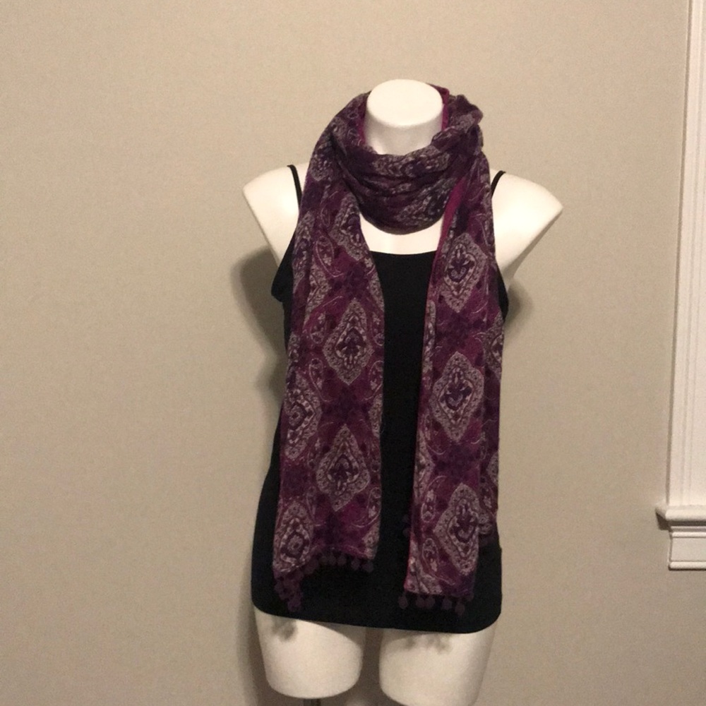 Large multi colored scarf/wrap